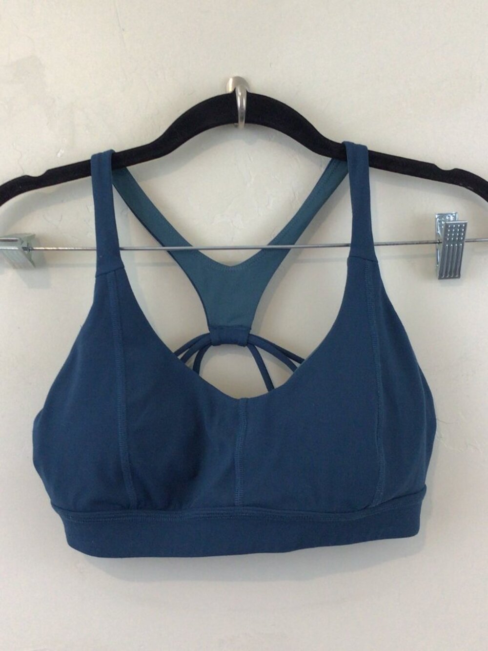 Prana Blue Racerback Sports Bra